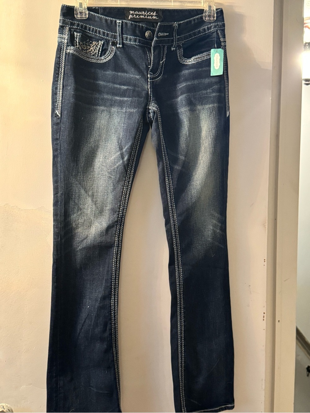 Maurices Dark Wash Boot Cut Jeans - Navy